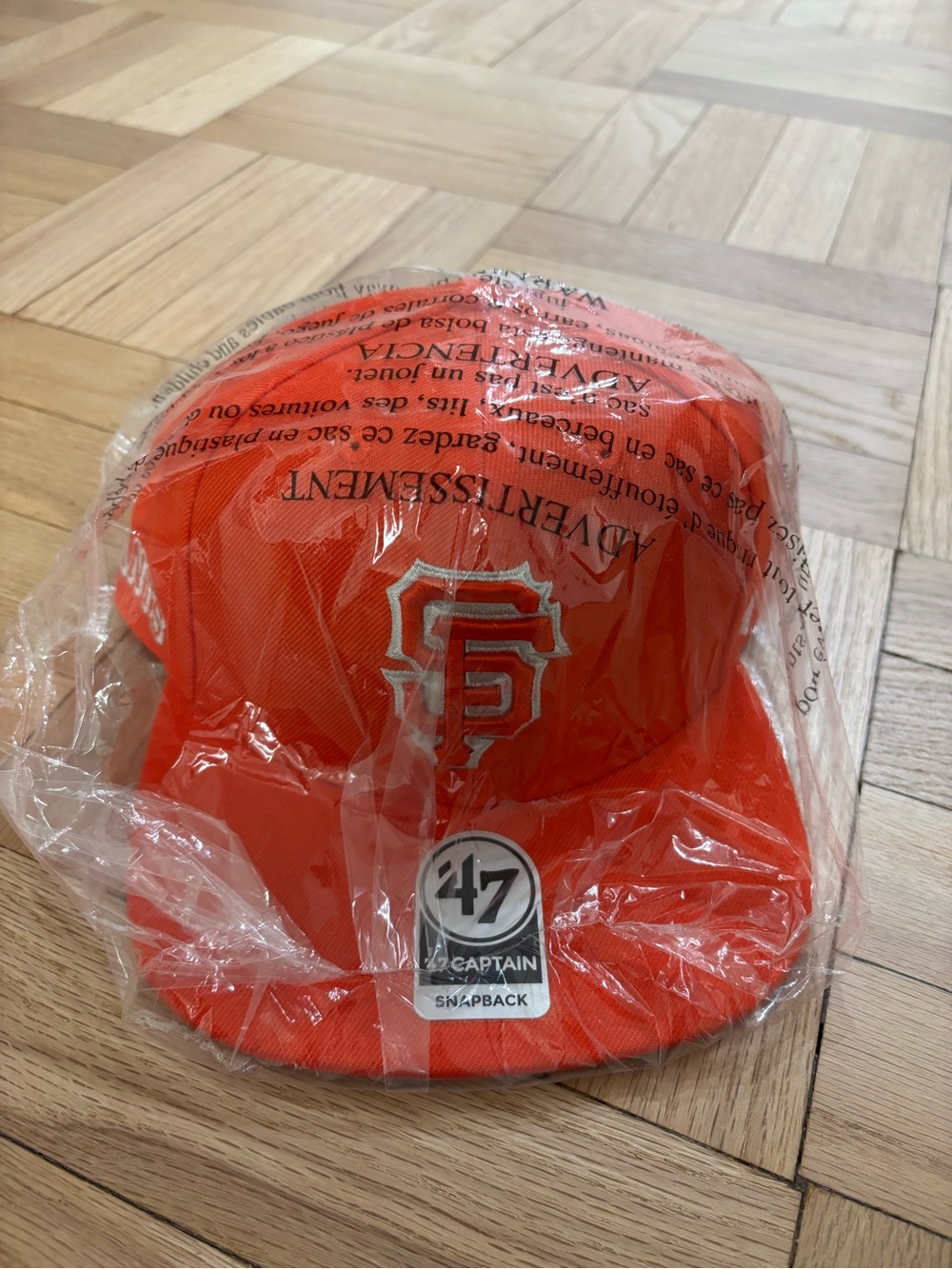 San Francisco Giants '47 Orange 2021 City Connect Captain Snapback Hat Cap NEW